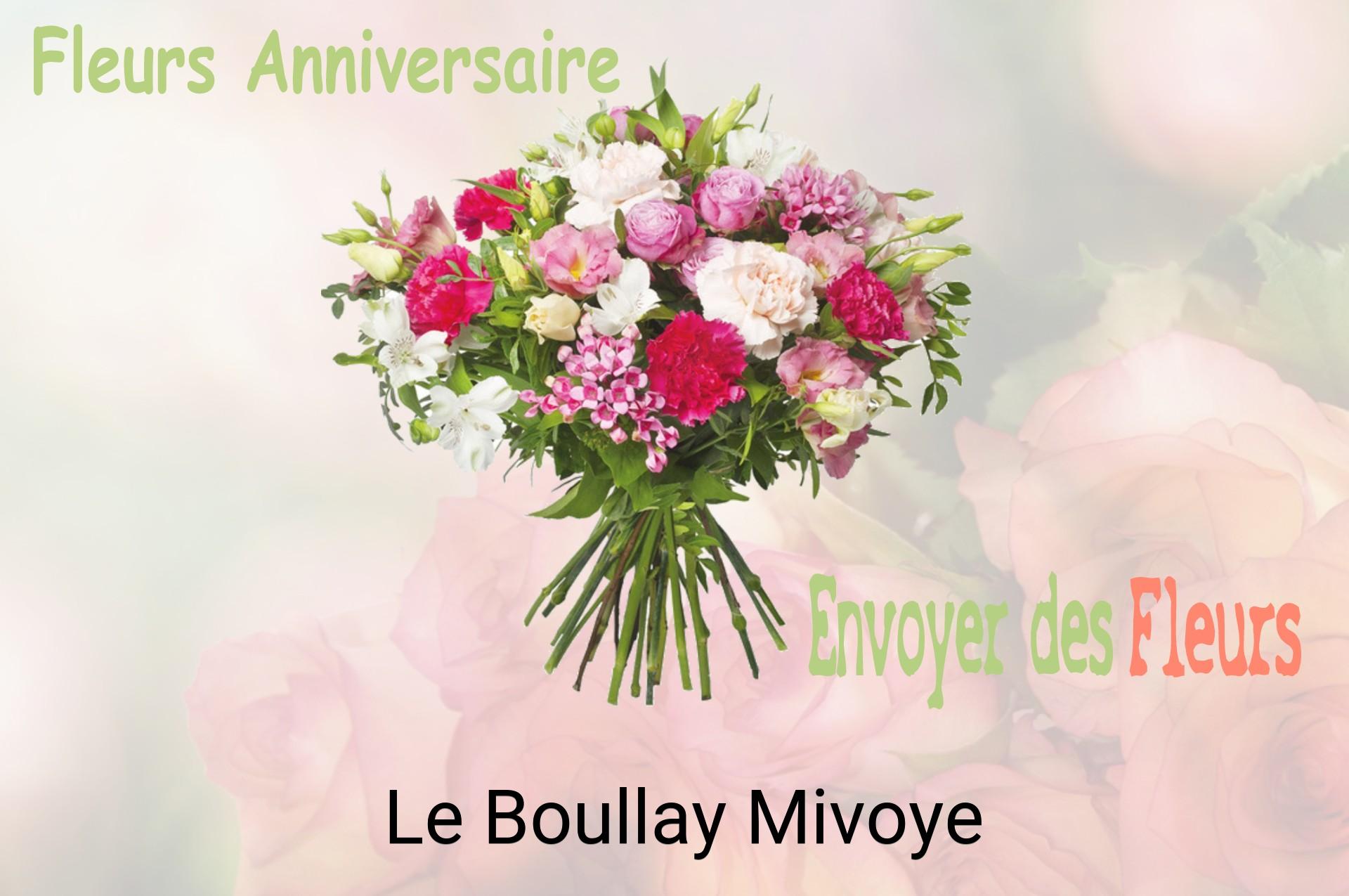 Bouquet de fleurs d’anniversaire livré à Le Boullay-Mivoye